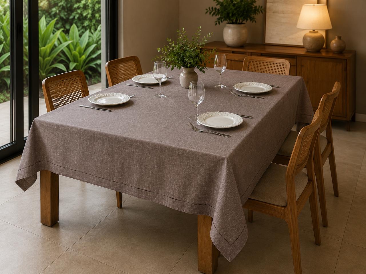 Toalha de mesa Taupe 1,60 x 2,60